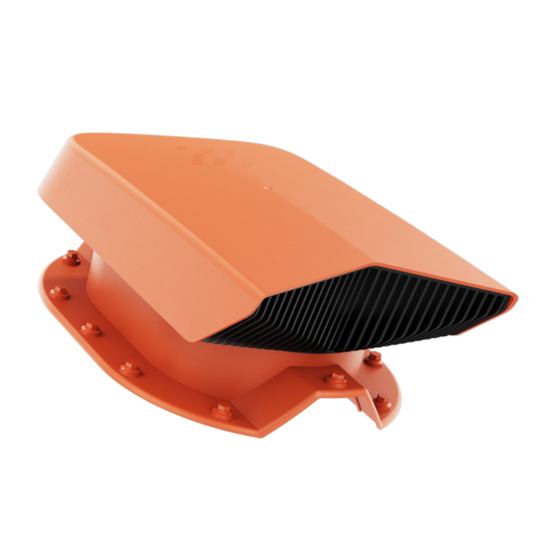 Attic vent Ivent FLOW – Metal 1 ¼ Rib Profile Installation