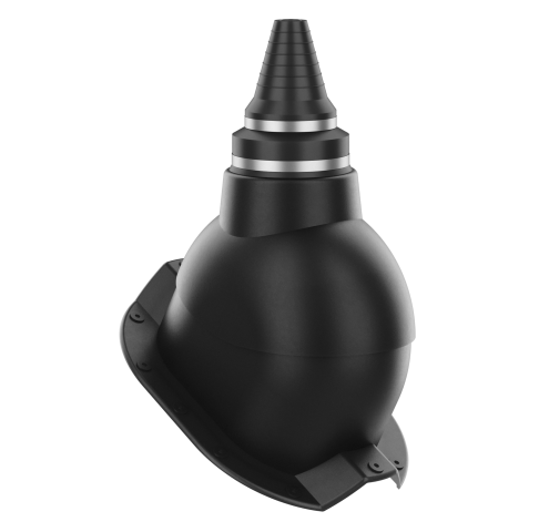 Vent Pipe Roof Penetration - Metal Exposed Fasteners Roofing with RIB profile 1.1/4" high.