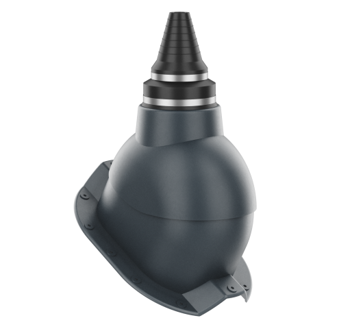 Vent Pipe Roof Penetration - Metal Exposed Fasteners Roofing with RIB profile 1.1/4" high.