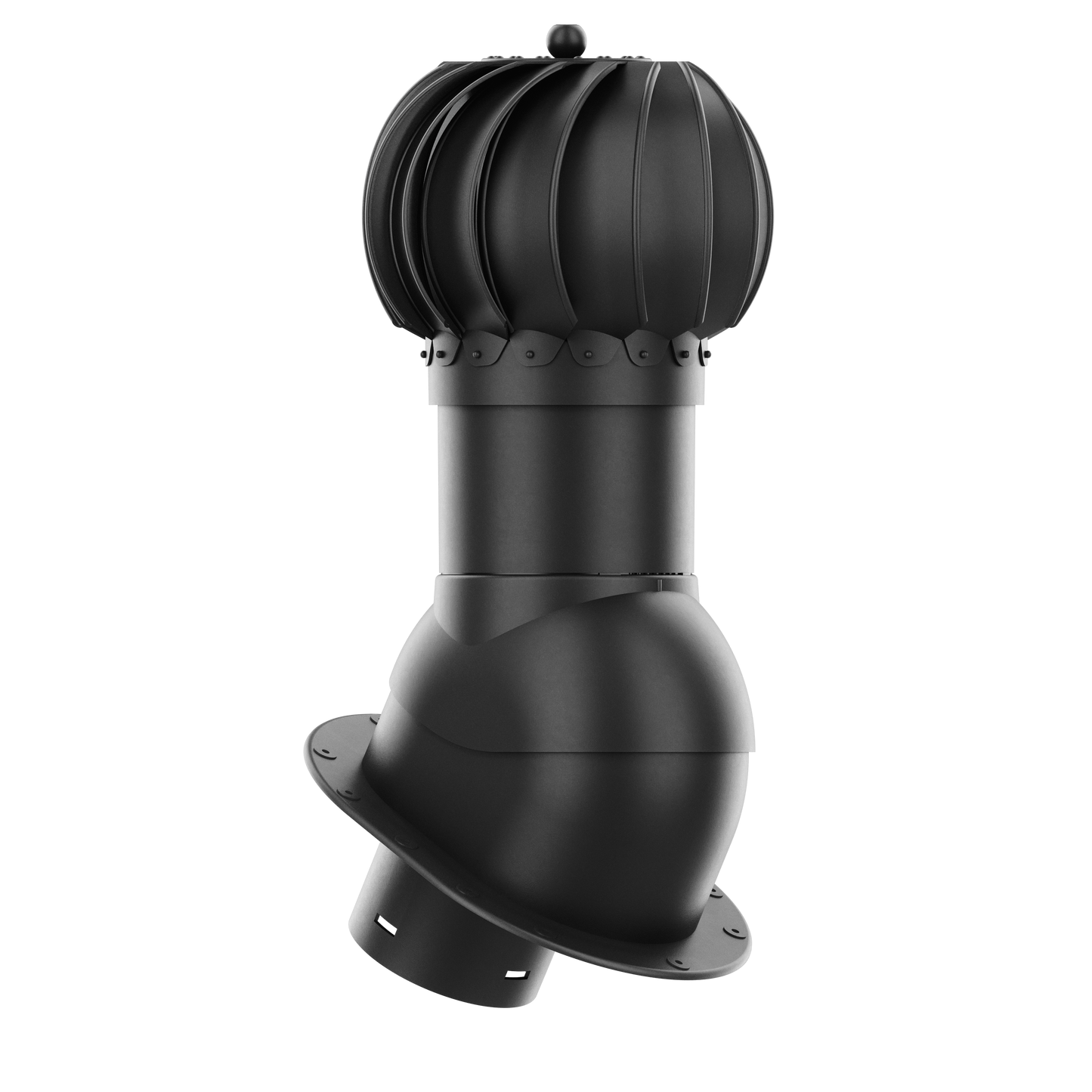 Roof turbine vent - active attic, kitchen and bathroom roof exhaust - Ivent ROTO Round – Metal Installation