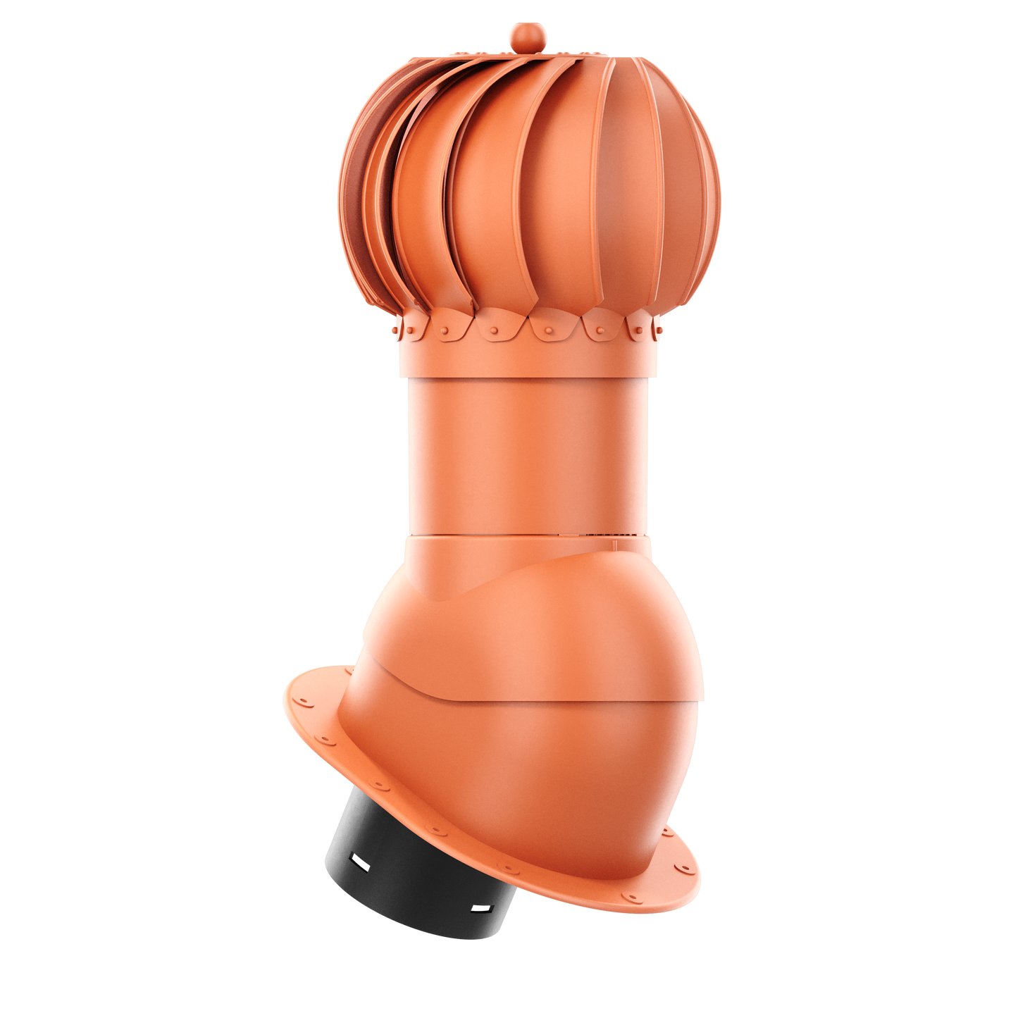 Roof turbine vent - active attic, kitchen and bathroom roof exhaust - Ivent ROTO Round – Metal Installation