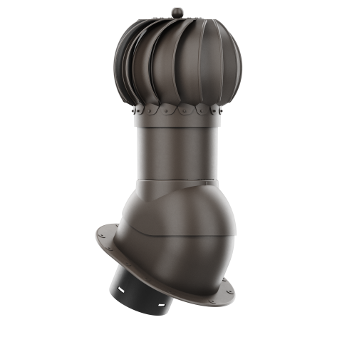 IVENT ROTO ROUND - Kitchen and Bathroom Exhaust Vent for Metal Standing seam or Snap lock Roofing