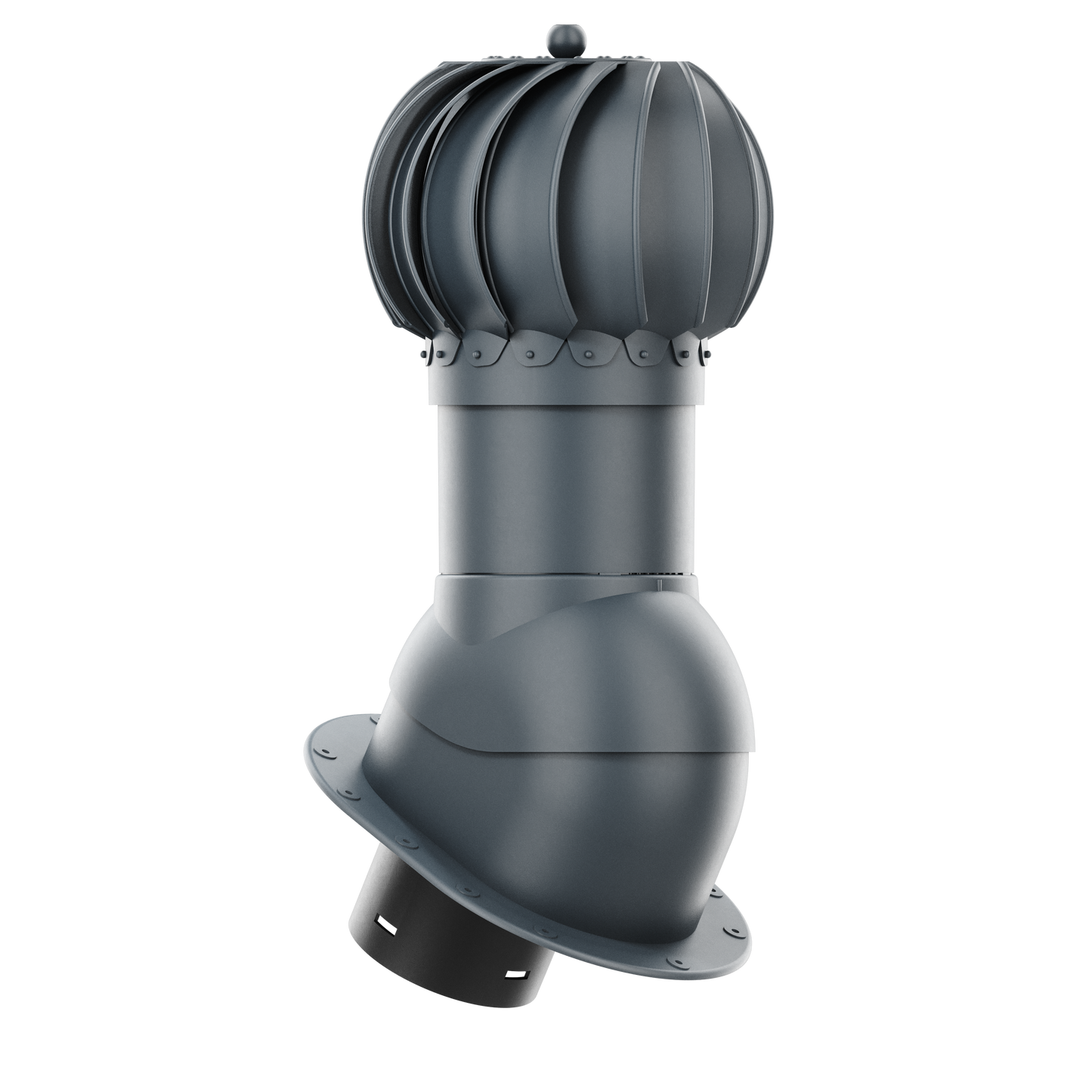 Roof turbine vent - active attic, kitchen and bathroom roof exhaust - Ivent ROTO Round – Metal Installation