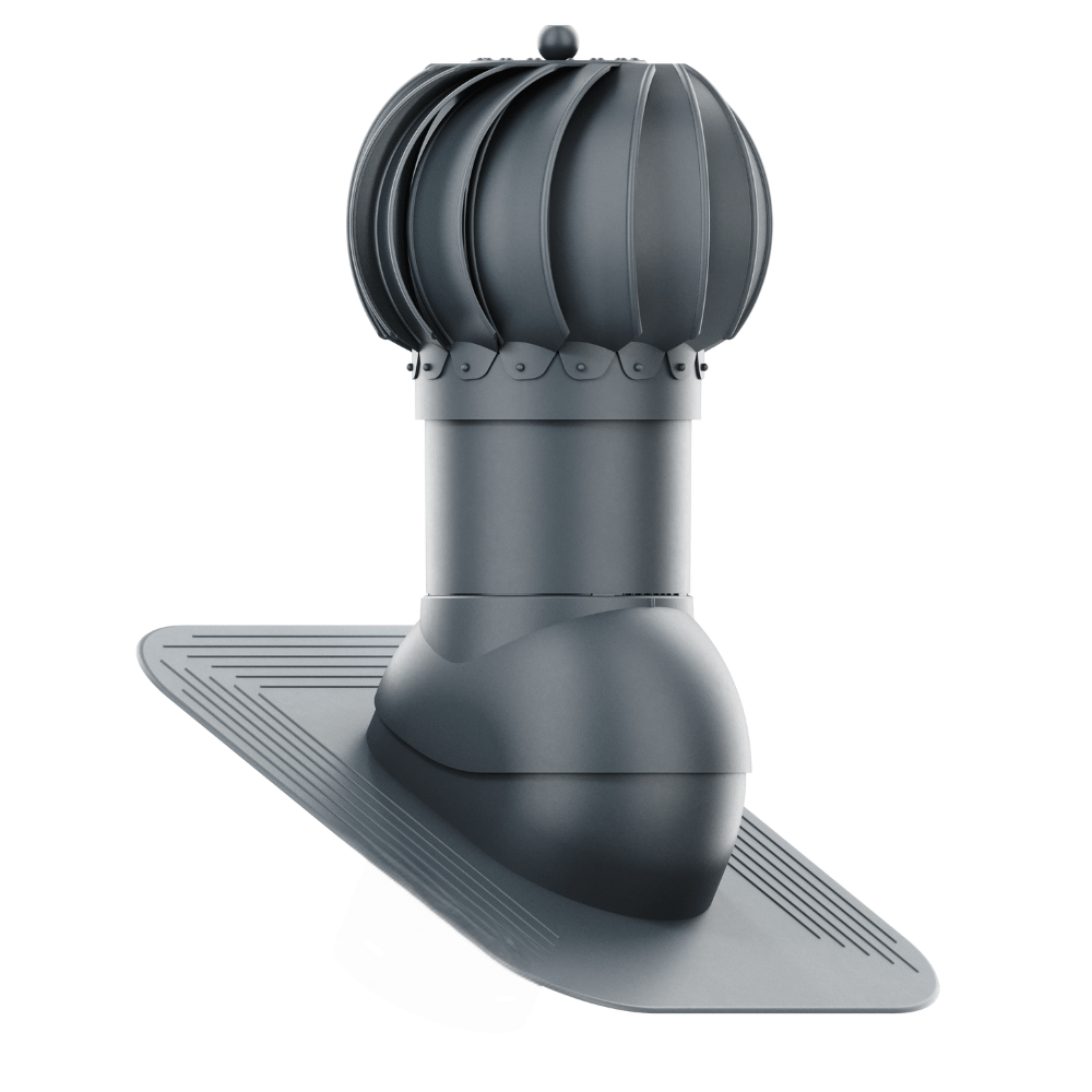IVent ROTO ATTIC Round - Active Attic Vent for shingle, slate or shake Roofing