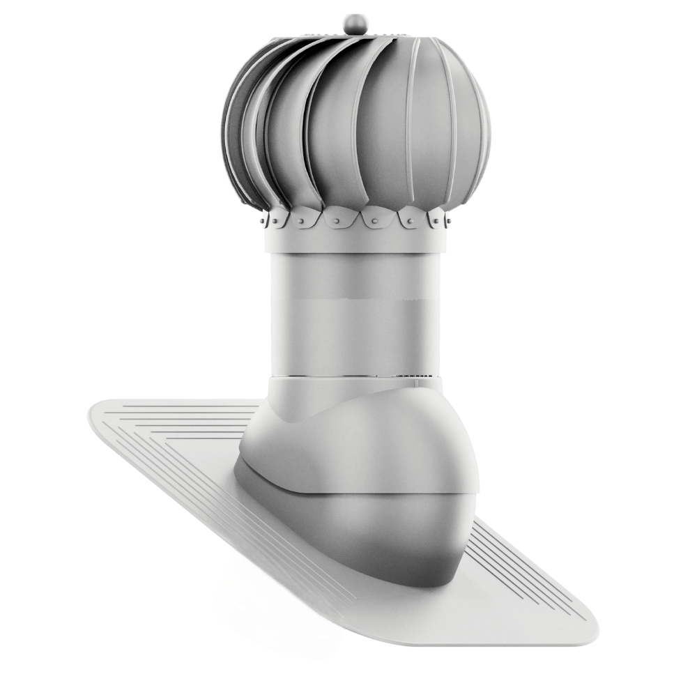 IVent ROTO ATTIC Round - Active Attic Vent for shingle, slate or shake Roofing
