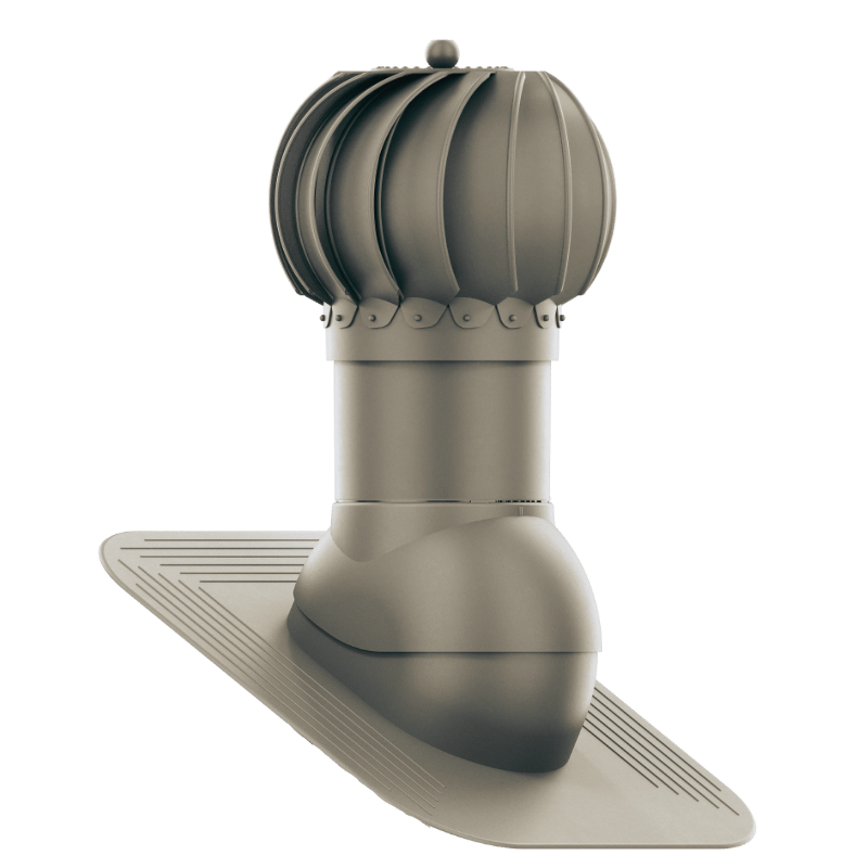 IVent ROTO ATTIC Round - Active Attic Vent for shingle, slate or shake Roofing