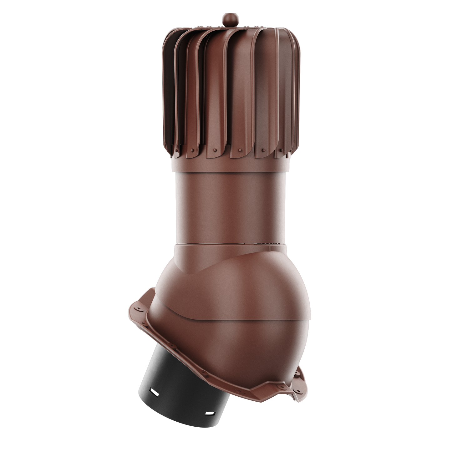 IVENT ROTO OBLONG - Kitchen and Bathroom Exhaust Vent for Metal Exposed Fasteners Roofing with RIB profile 3/4" high.