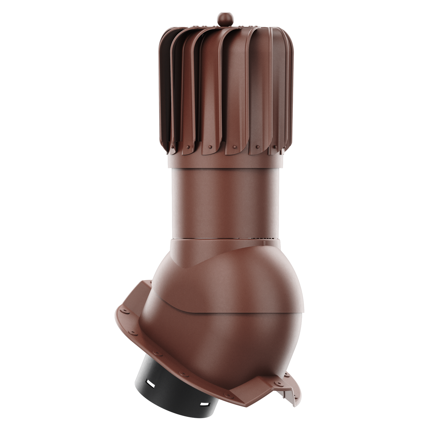 IVENT ROTO OBLONG - Kitchen and Bathroom Exhaust Vent for Metal Exposed Fasteners Roofing with RIB profile 1,1/4" high.