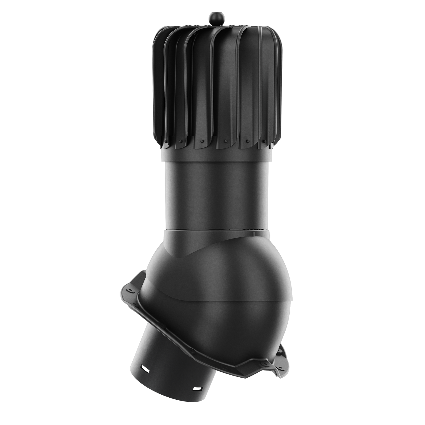 IVENT ROTO OBLONG - Kitchen and Bathroom Exhaust Vent for Metal Exposed Fasteners Roofing with RIB profile 3/4" high.