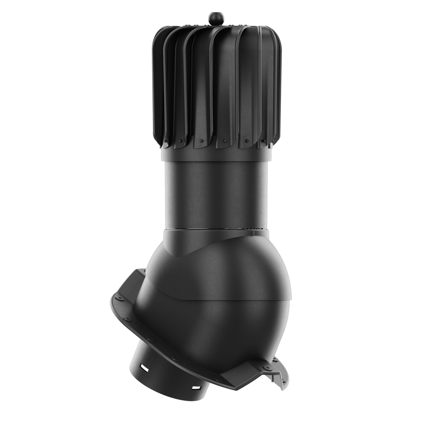 IVENT ROTO OBLONG - Kitchen and Bathroom Exhaust Vent for Metal Exposed Fasteners Roofing with RIB profile 1,1/4" high.