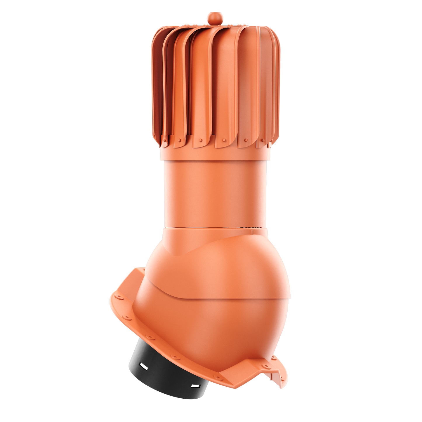 IVENT ROTO OBLONG - Kitchen and Bathroom Exhaust Vent for Metal Exposed Fasteners Roofing with RIB profile 1,1/4" high.