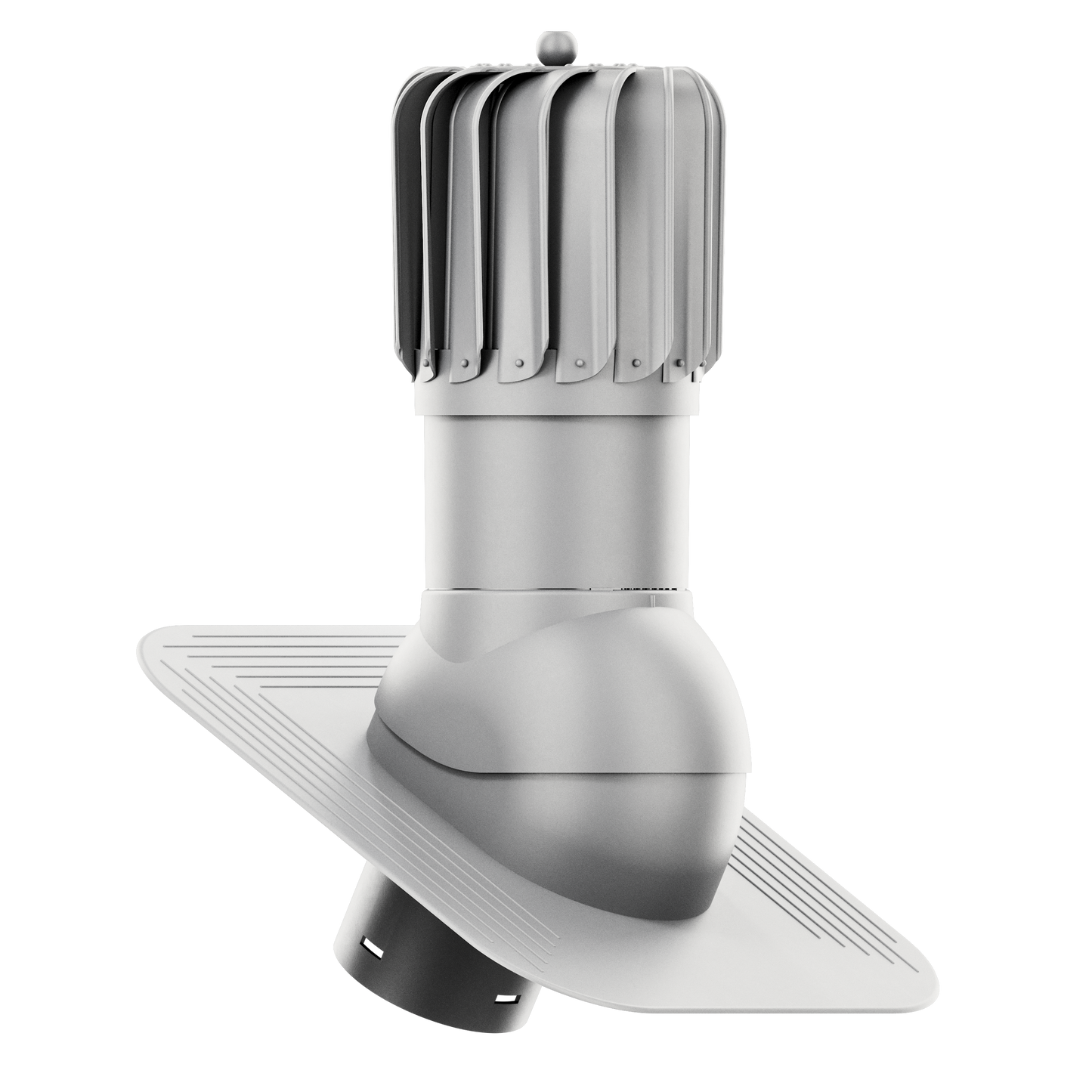 Roof turbine vent - active kitchen and bathroom roof exhaust - Ivent ROTO Oblong – Shingle Installation