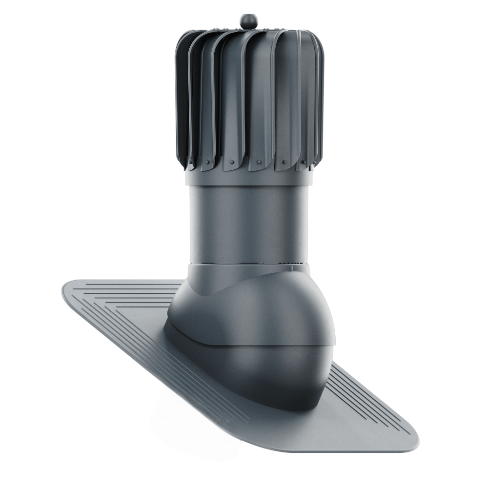 IVent ROTO ATTIC Oblong - Active Attic Vent for Shingle, Slate or Shake Roofing