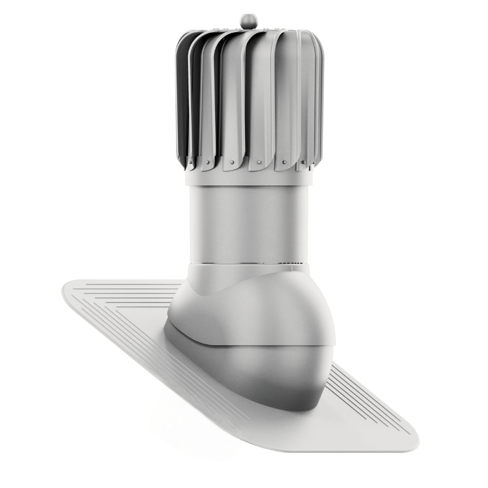 IVent ROTO ATTIC Oblong - Active Attic Vent for Shingle, Slate or Shake Roofing