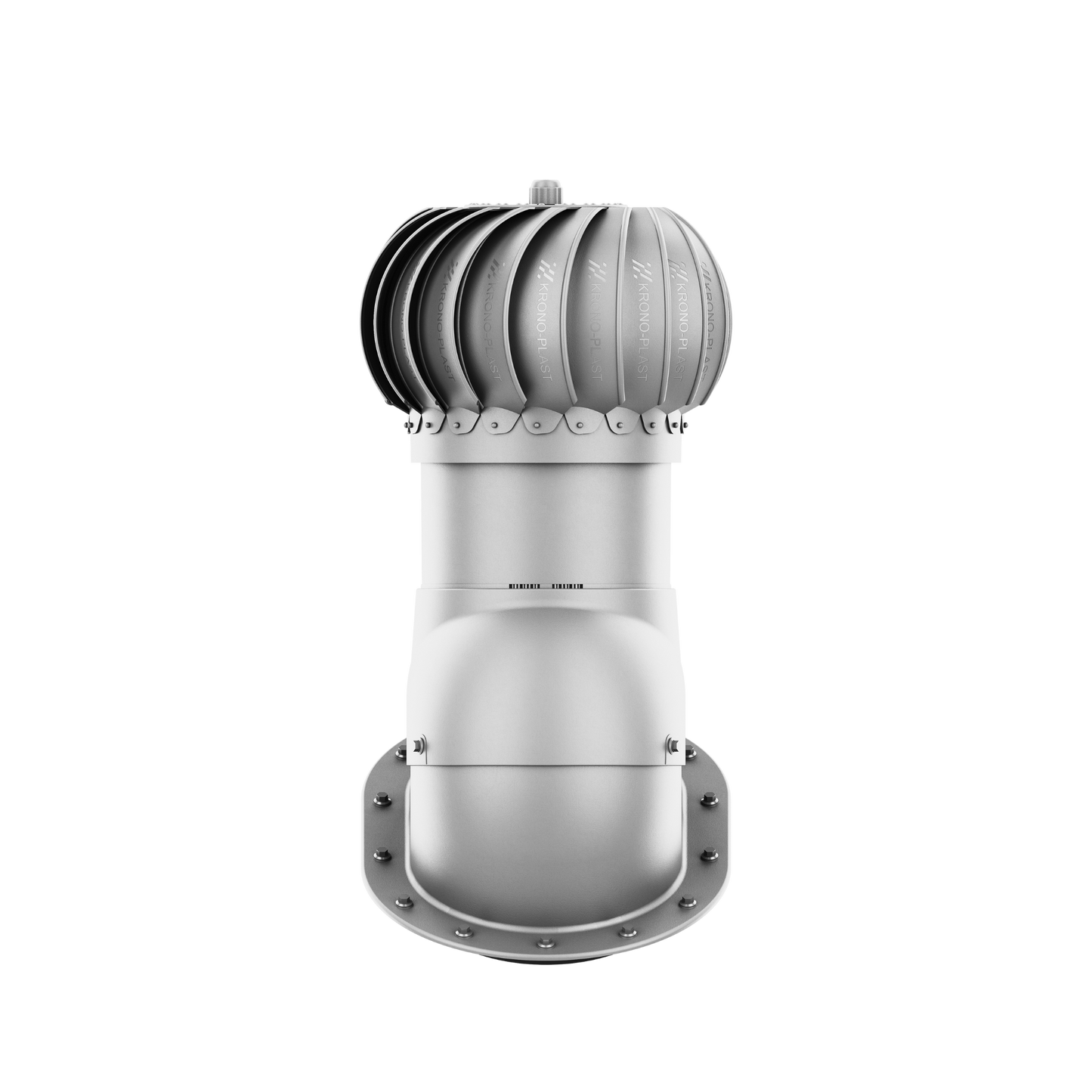 IVENT ROTO ATTIC 8" ROUND – Active Attic Roof Exhaust Vent for Metal Standing Seam or Snap Lock Profiles.