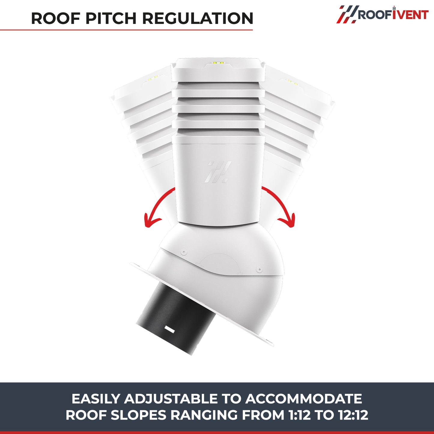 Kitchen, Bathroom and Dryer Roof Exhaust Vent - Ivent ECO – Metal Installation