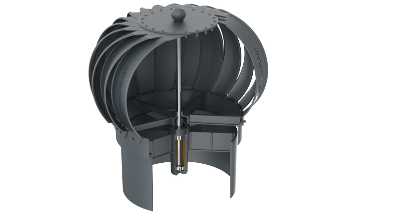 iVent TURBO 6” High-Flow Round Turbine