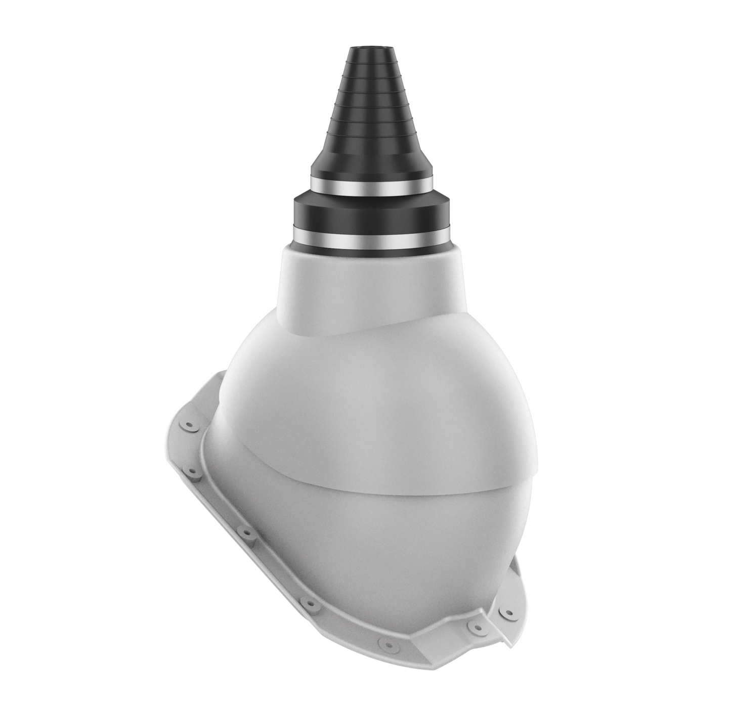Vent Pipe Roof Penetration -  Metal Exposed Fasteners Roofing with RIB profile 3/4" high.