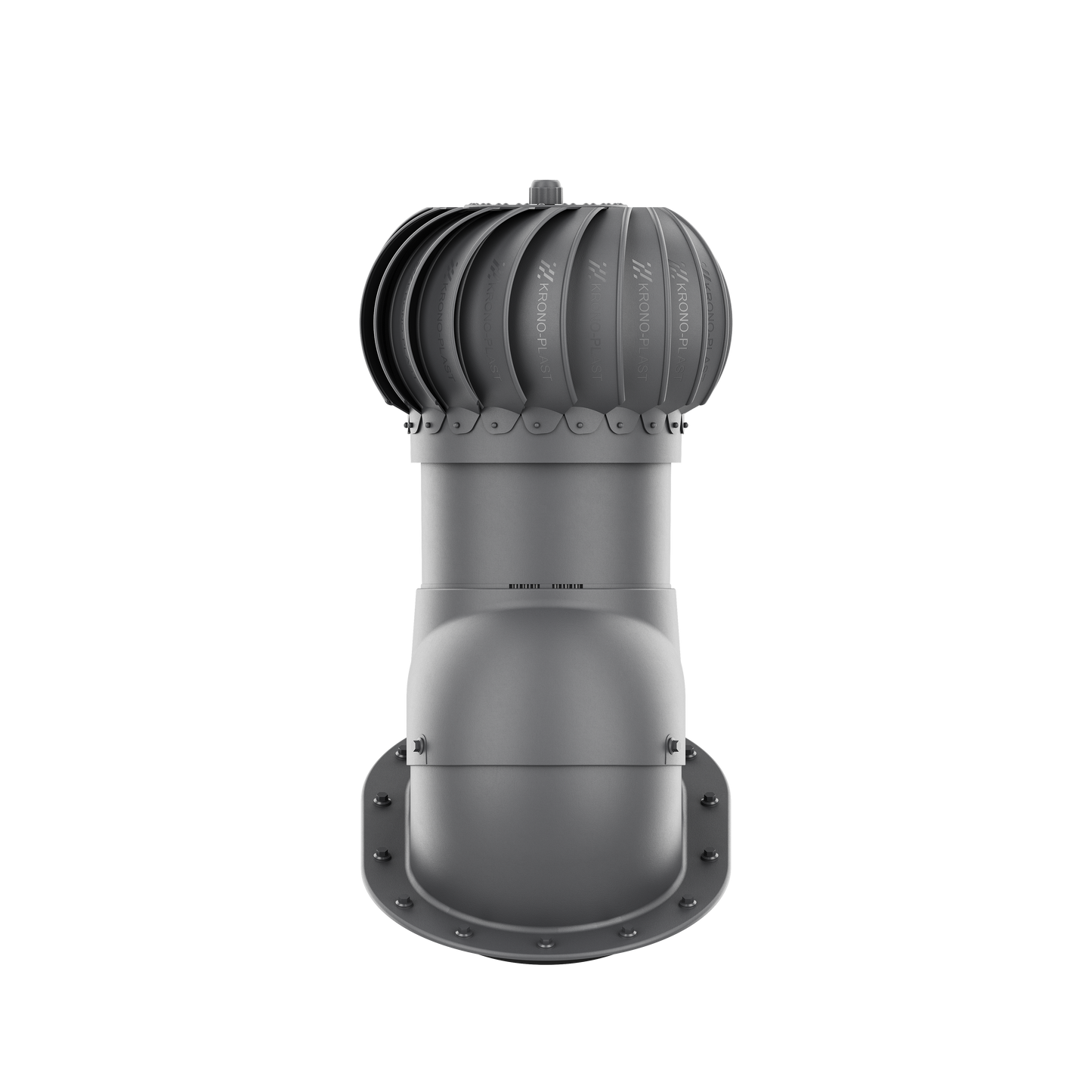 IVENT ROTO ATTIC 8" ROUND – Active Attic Roof Exhaust Vent for Metal Standing Seam or Snap Lock Profiles.