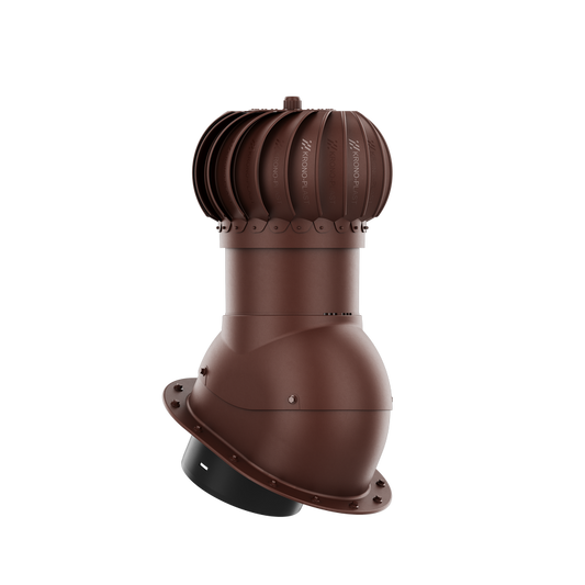 IVENT ROTO 8" ROUND – Active Kitchen and Bathroom Roof Exhaust Vent for Metal Standing Seam or Snap Lock Profiles.