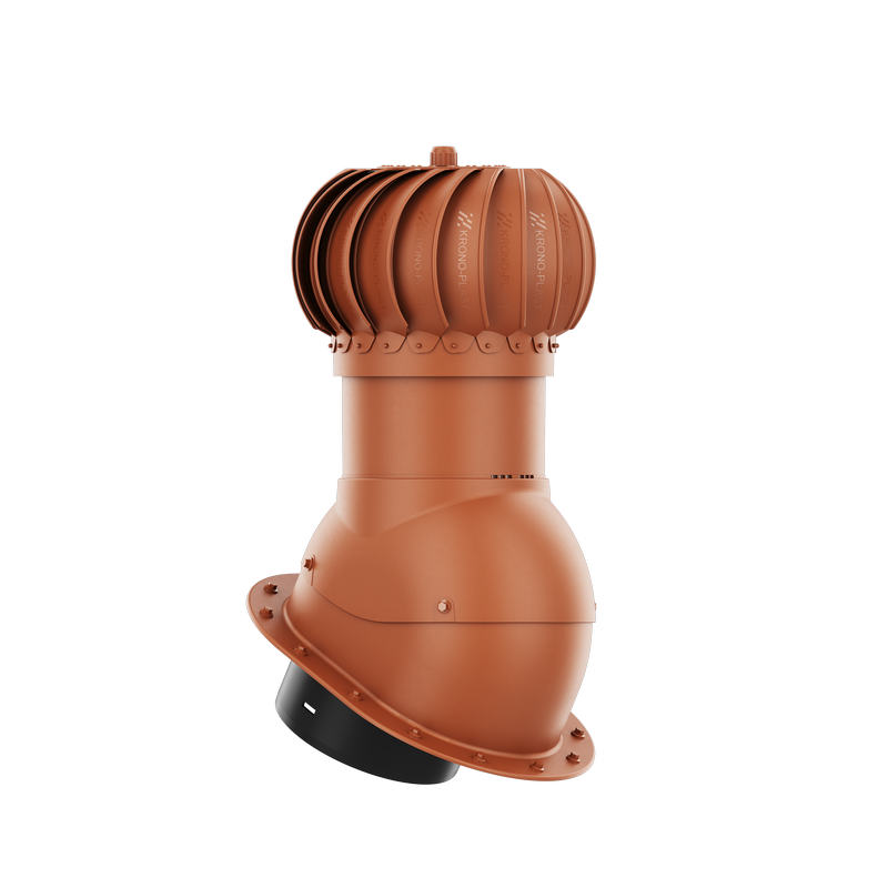 IVENT ROTO 8" ROUND – Active Kitchen and Bathroom Roof Exhaust Vent for Metal Standing Seam or Snap Lock Profiles.