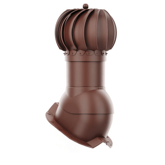 IVent ROTO ATTIC Round - Active Attic Vent for Metal Exposed Fasteners Roofing with RIB profile 1,1/4" high.