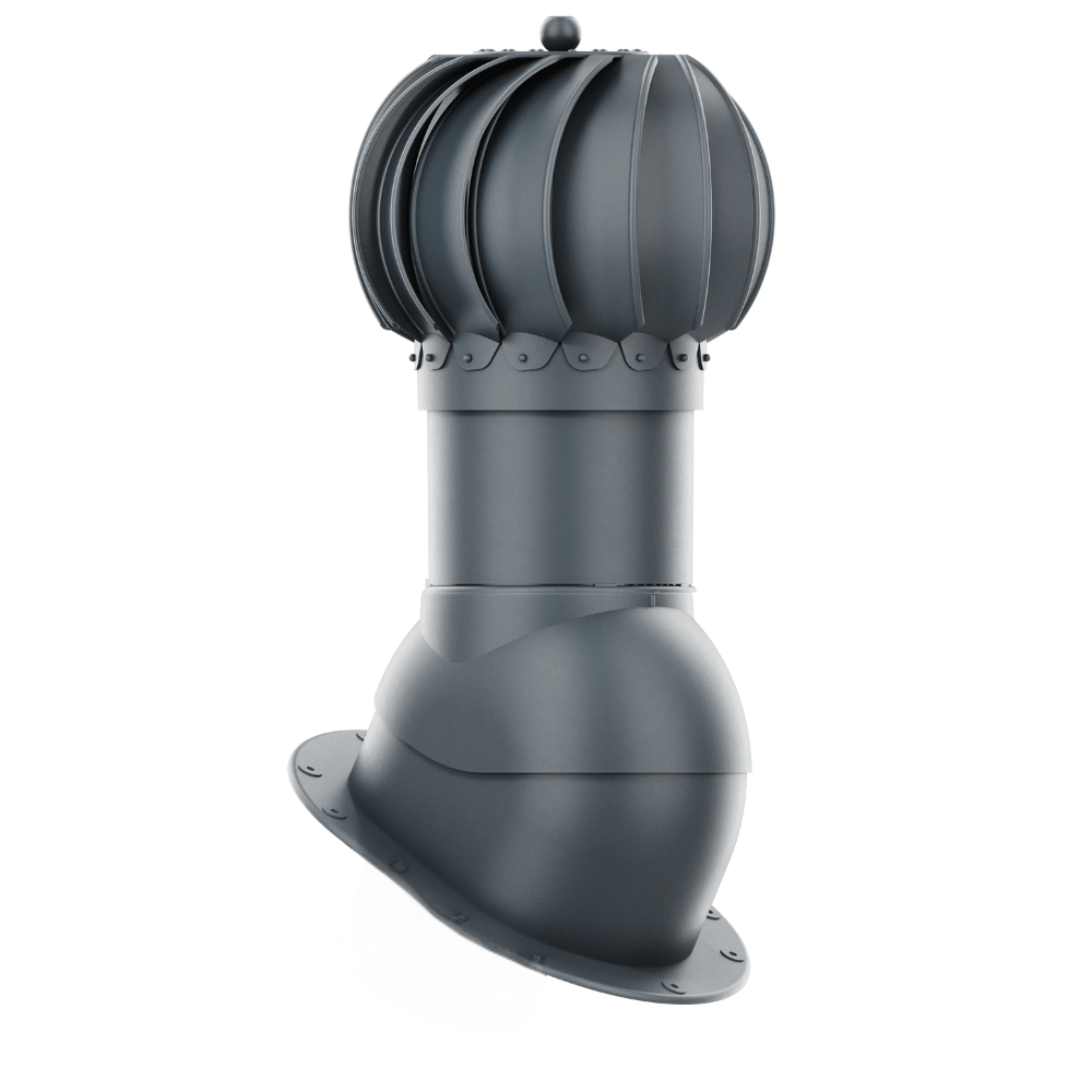 IVent ROTO ATTIC Round - Active Attic Vent for Metal Standing Seam or Snap Lock profiles.