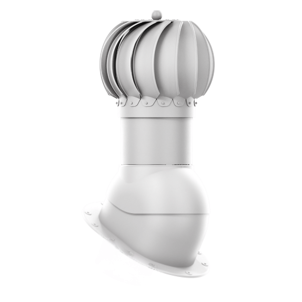 IVent ROTO ATTIC Round - Active Attic Vent for Metal Standing Seam or Snap Lock profiles.