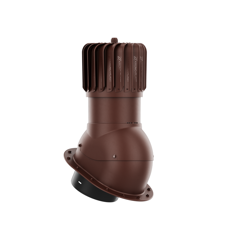 IVENT ROTO 8" OBLONG – Active Kitchen and Bathroom Roof Exhaust Vent for Metal Standing Seam or Snap Lock Profiles.