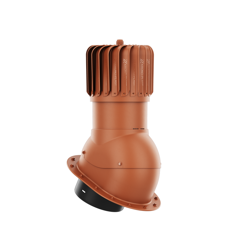 IVENT ROTO 8" OBLONG – Active Kitchen and Bathroom Roof Exhaust Vent for Metal Standing Seam or Snap Lock Profiles.