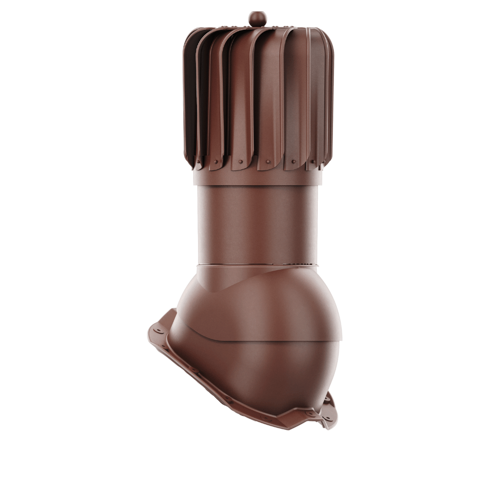 IVent ROTO ATTIC Oblong - Active Attic Vent for Metal Exposed Fasteners Roofing with RIB profile 3/4" high.