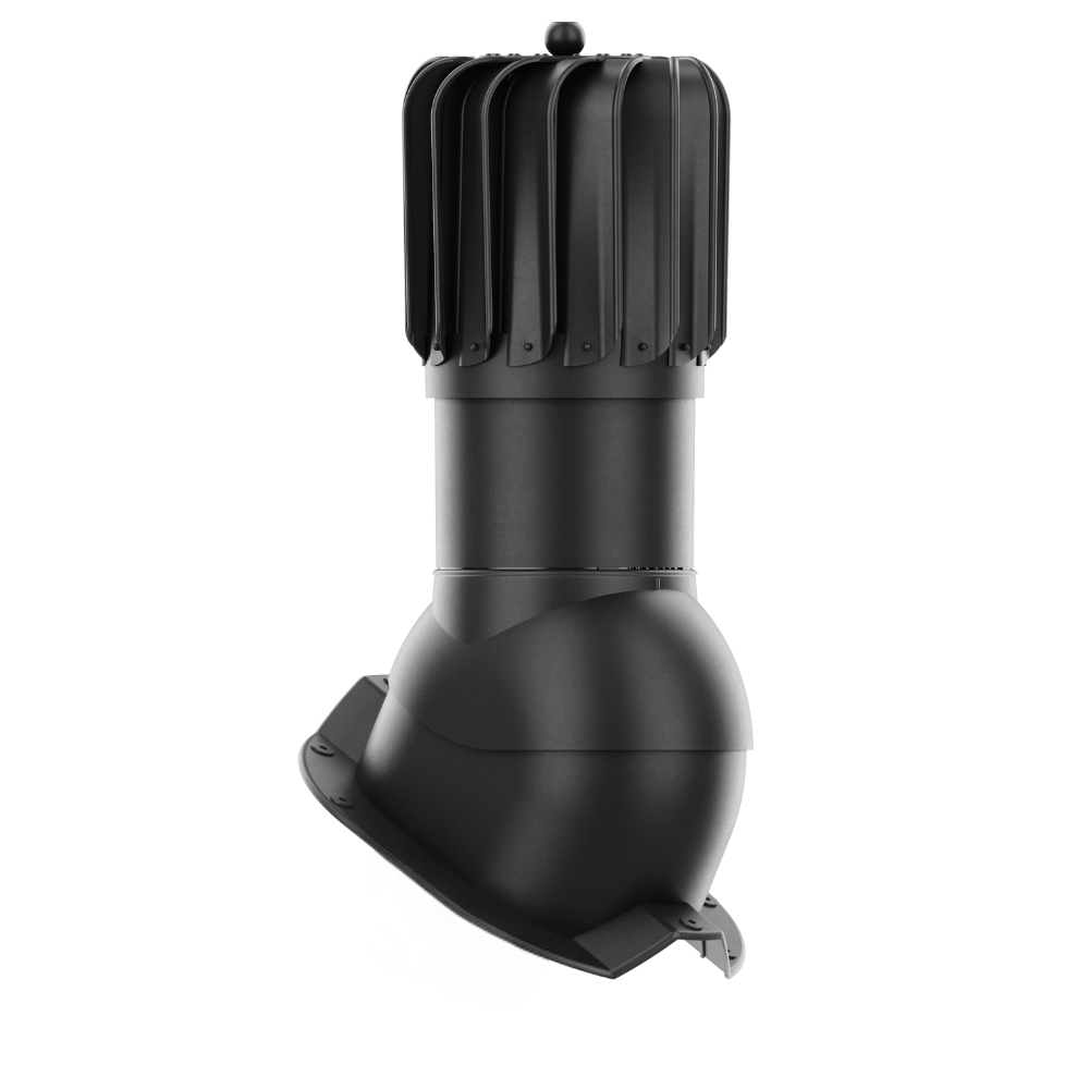 IVent ROTO ATTIC Oblong - Active Attic Vent for Metal Exposed Fasteners Roofing with RIB profile 1,1/4" high.