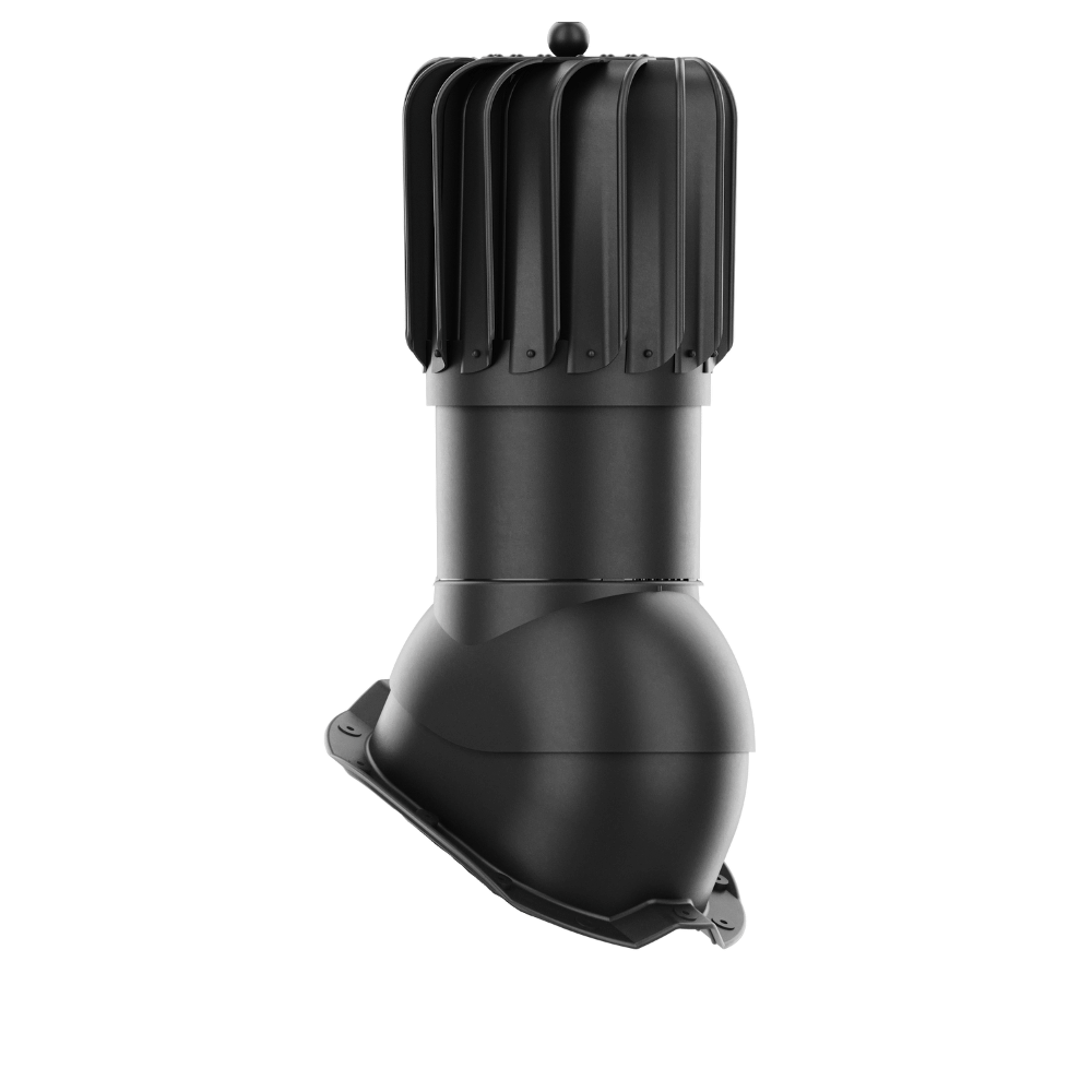 IVent ROTO ATTIC Oblong - Active Attic Vent for Metal Exposed Fasteners Roofing with RIB profile 3/4" high.