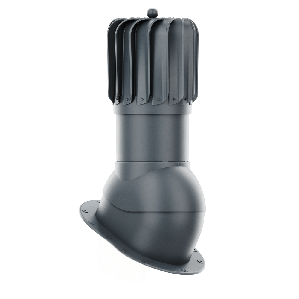 IVent ROTO ATTIC Oblong - Active Attic Vent for Metal Standing Seam or Snap Lock profiles.