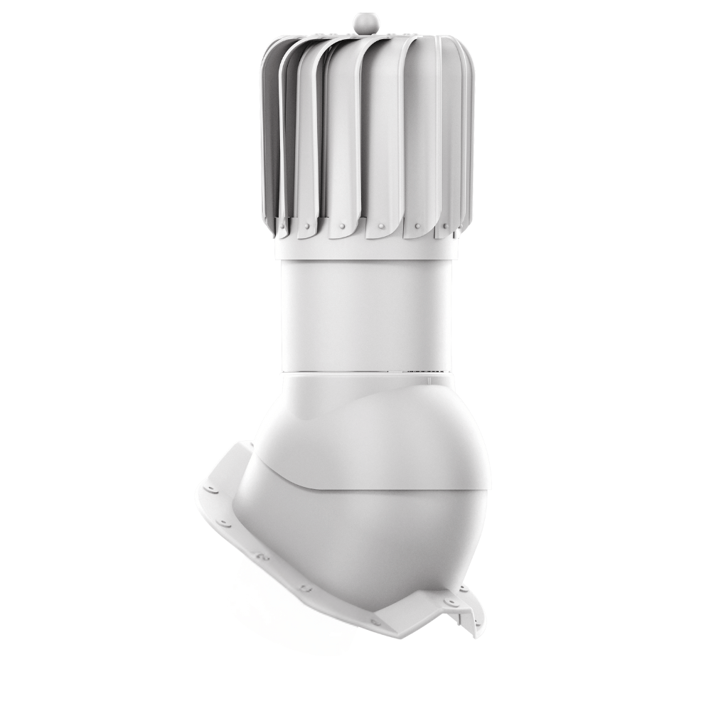 IVent ROTO ATTIC Oblong - Active Attic Vent for Metal Exposed Fasteners Roofing with RIB profile 1,1/4" high.