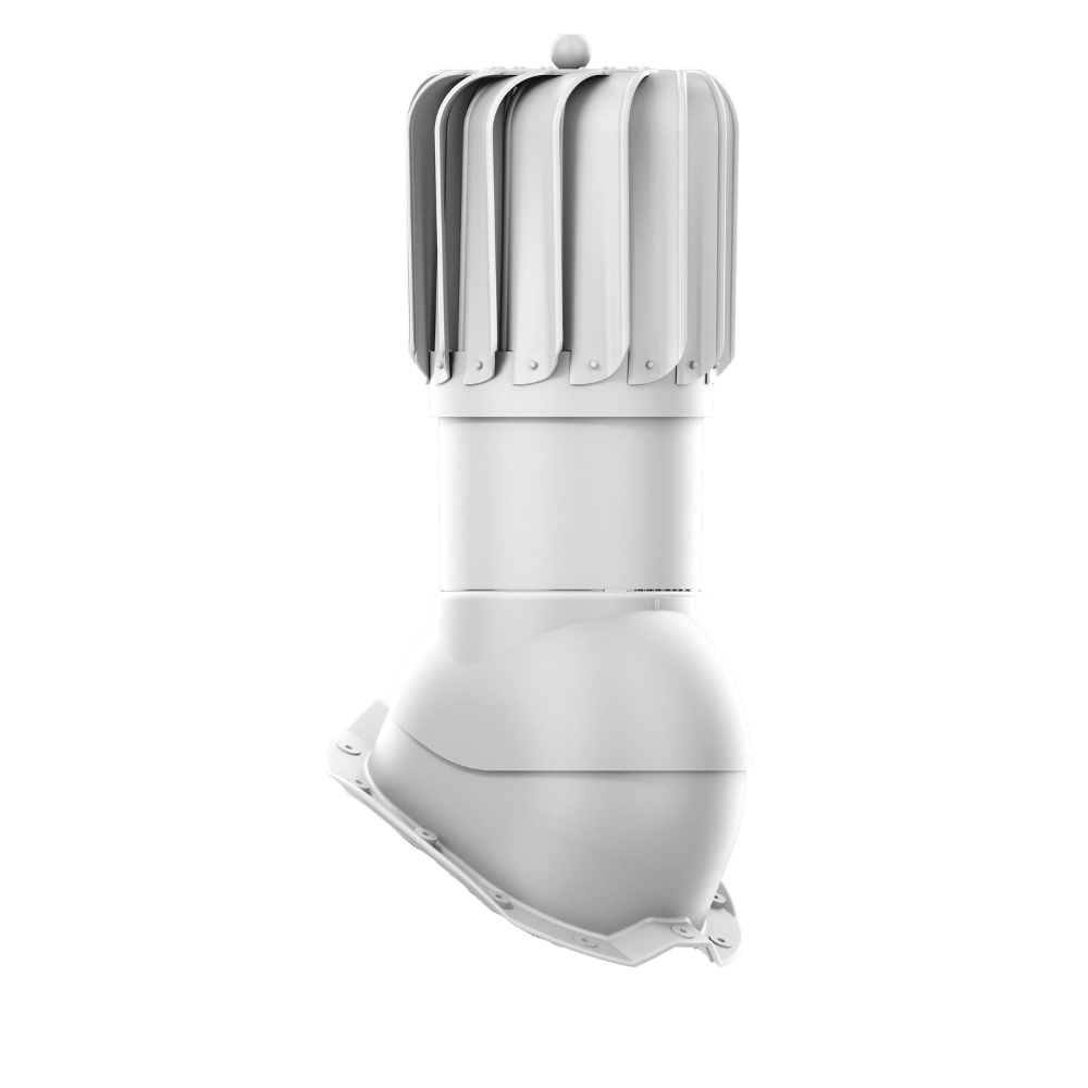 IVent ROTO ATTIC Oblong - Active Attic Vent for Metal Exposed Fasteners Roofing with RIB profile 3/4" high.