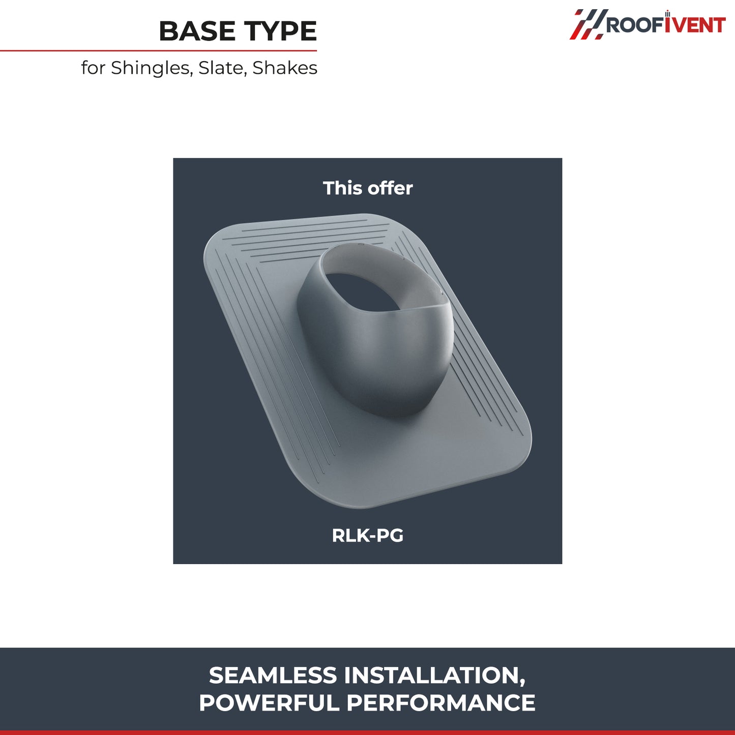Roof turbine vent - active attic, kitchen and bathroom roof exhaust - Ivent ROTO Oblong – Shingle Installation