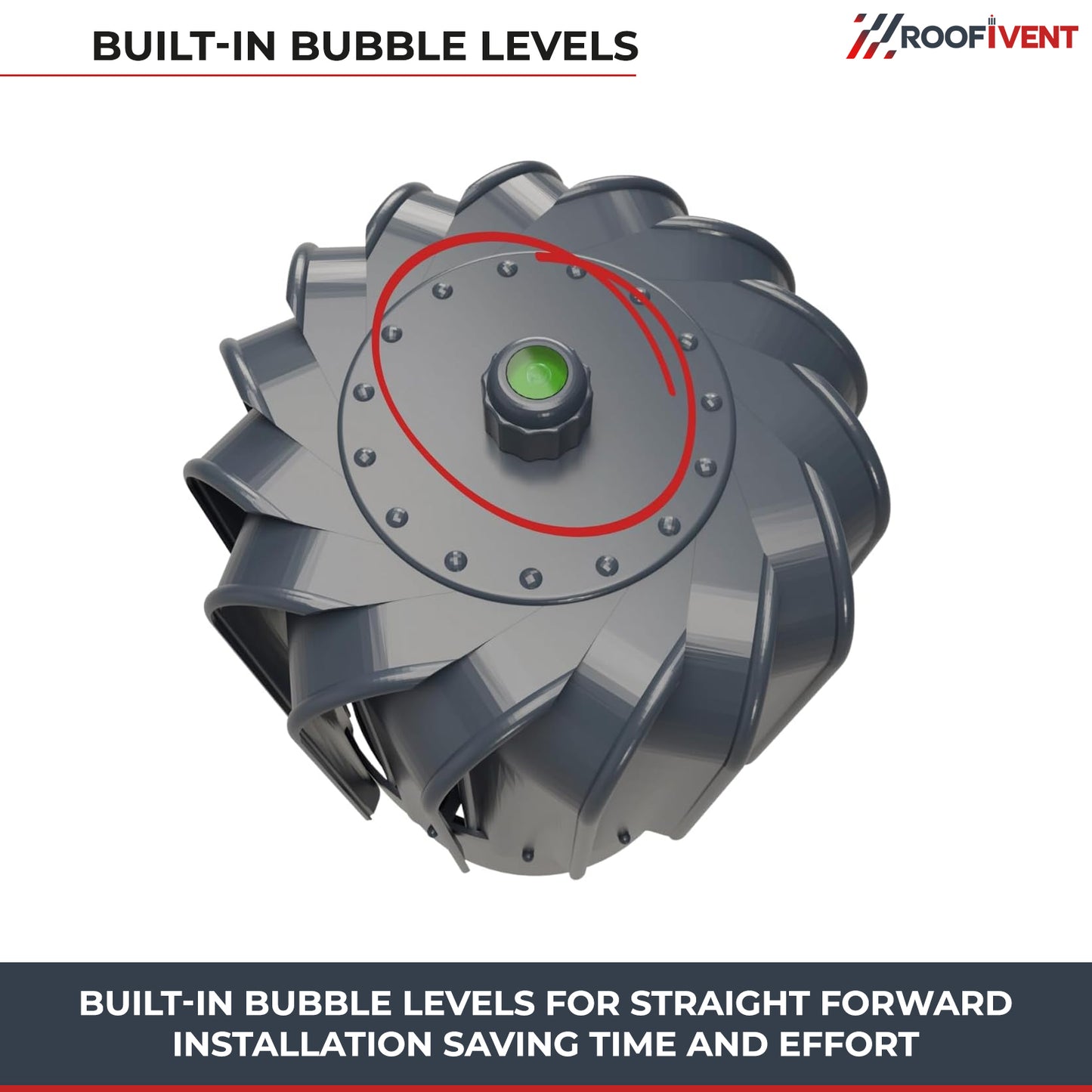 Roof turbine vent - active attic, kitchen and bathroom roof exhaust - Ivent ROTO Oblong – Shingle Installation
