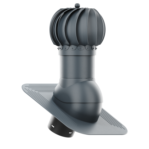 Roof turbine vent - active kitchen and bathroom roof exhaust - Ivent ROTO Round – Shingle Installation